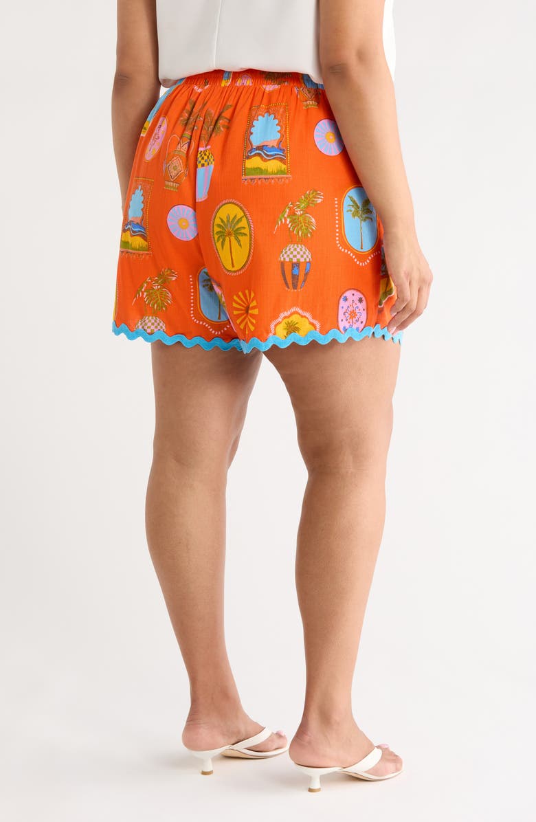 SUGARLIPS Maury Postcard Shorts, Alternate, color, Red-Pink-Multi