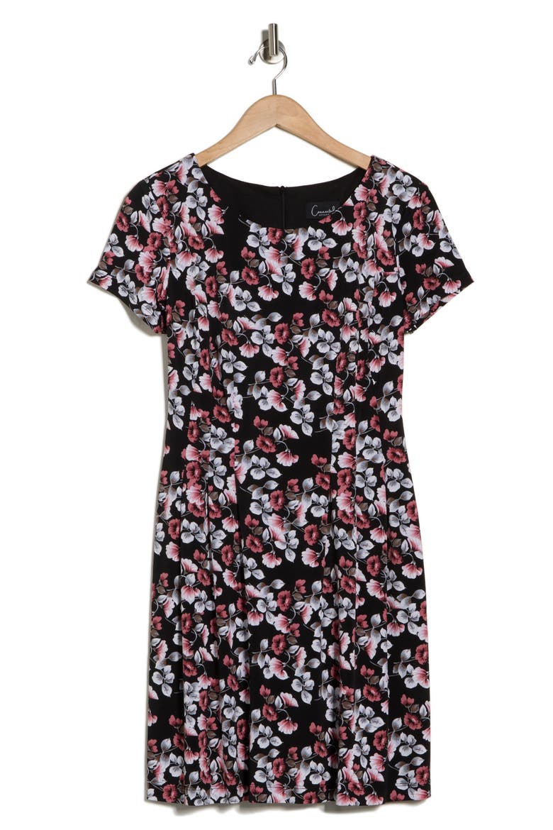 Print Woven Dress, Alternate, color, BLACK