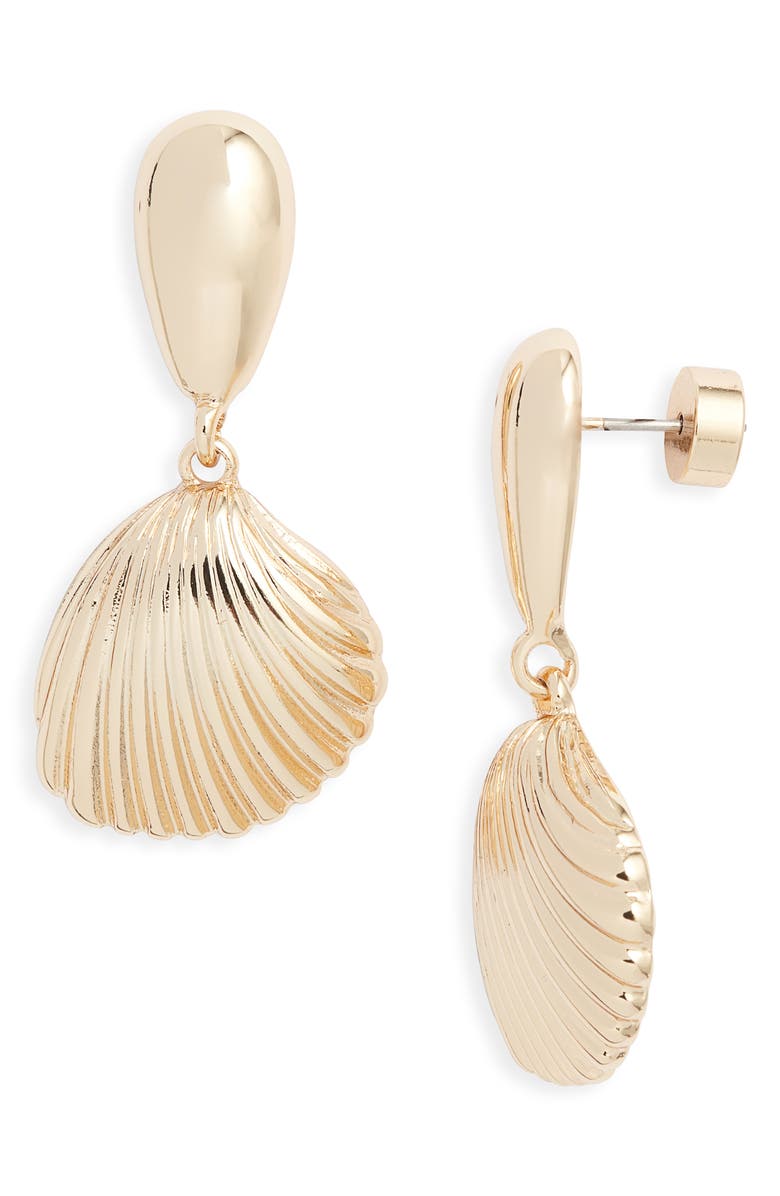 Nordstrom Scallop Shell Drop Earrings, Main, color,