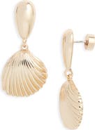 Nordstrom Scallop Shell Drop Earrings