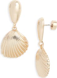 Nordstrom Scallop Shell Drop Earrings