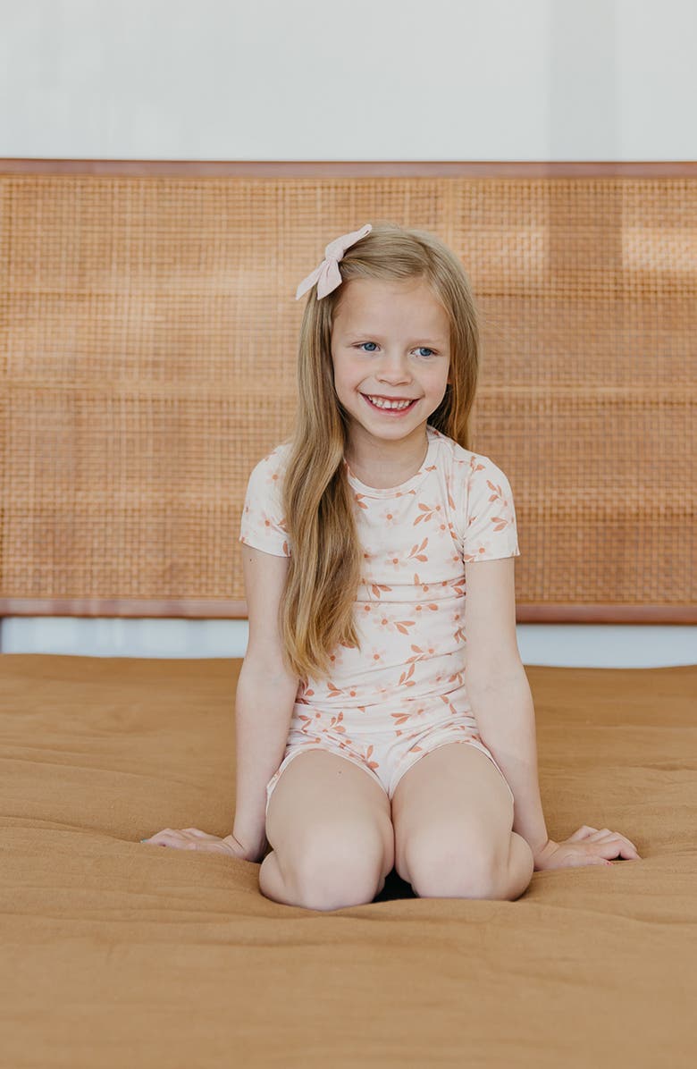 Copper Pearl Two-Piece Short Pajamas, Alternate, color, Rue