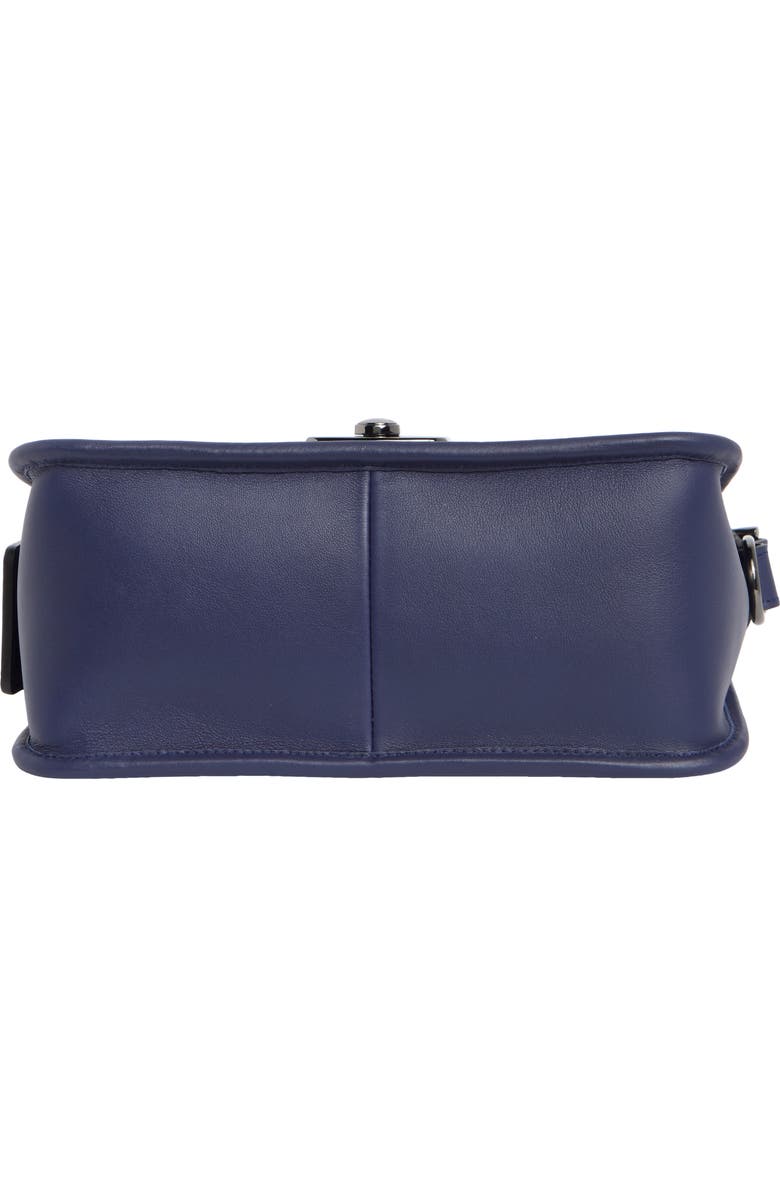Longchamp Mademoiselle Small Perforated Shoulder Bag, Alternate, color, Navy