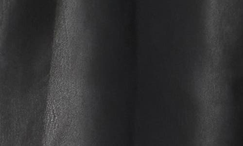 Dkny Jeans Faux Leather Wide Leg Pants In Black