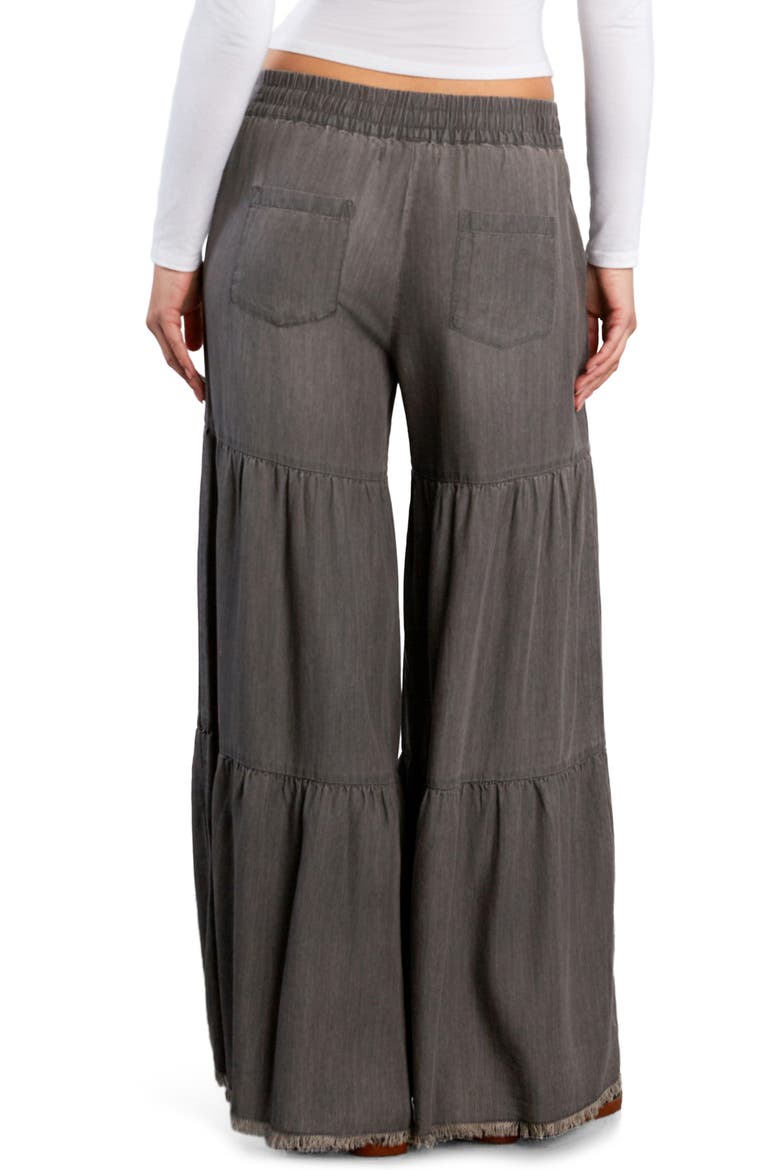 Fancy Cotton Blend Tiered Pants, Alternate, color, BEST GREY