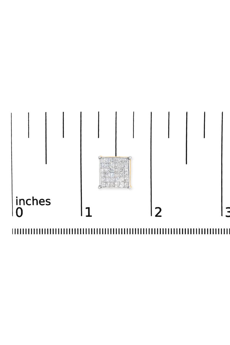 10K Yellow Gold 2 ct TDW Diamond Stud Earrings, Alternate, color, Yellow
