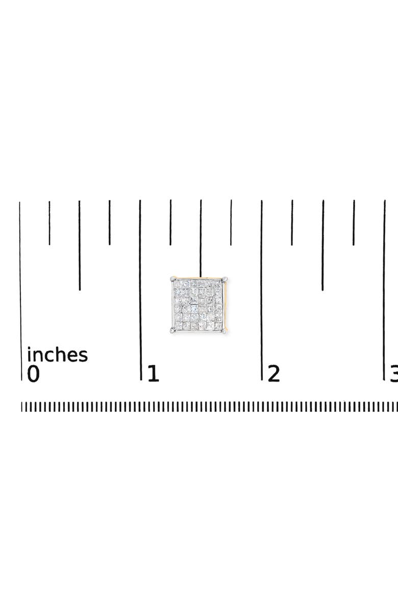 Haus of Brilliance 10K Yellow Gold 2 ct TDW Diamond Stud Earrings, Alternate, color, Yellow