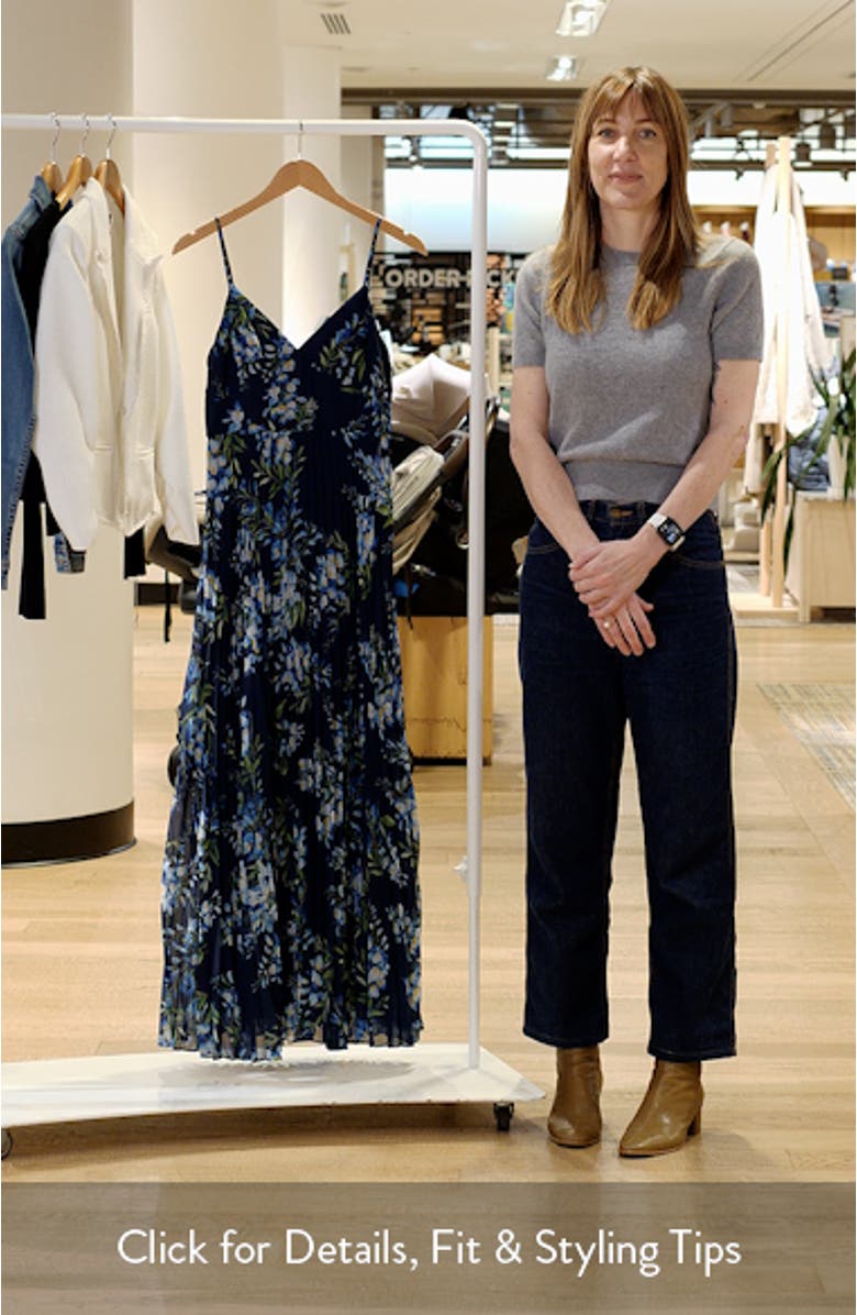 Floral Pleated Gown, sales video thumbnail