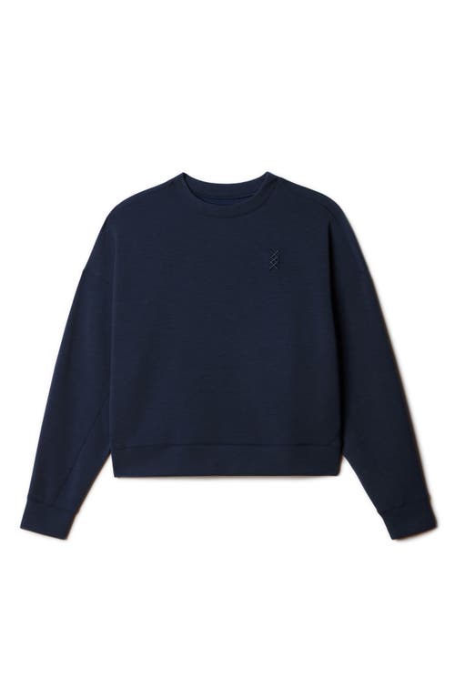 Shop Rhone Dreamglow Oversize Sweatshirt In Navy Blue