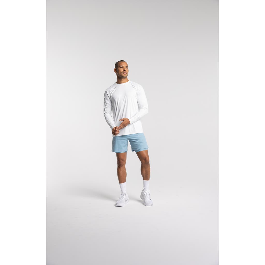 Avi Performance Pickleball Long Sleeve In White Lotus