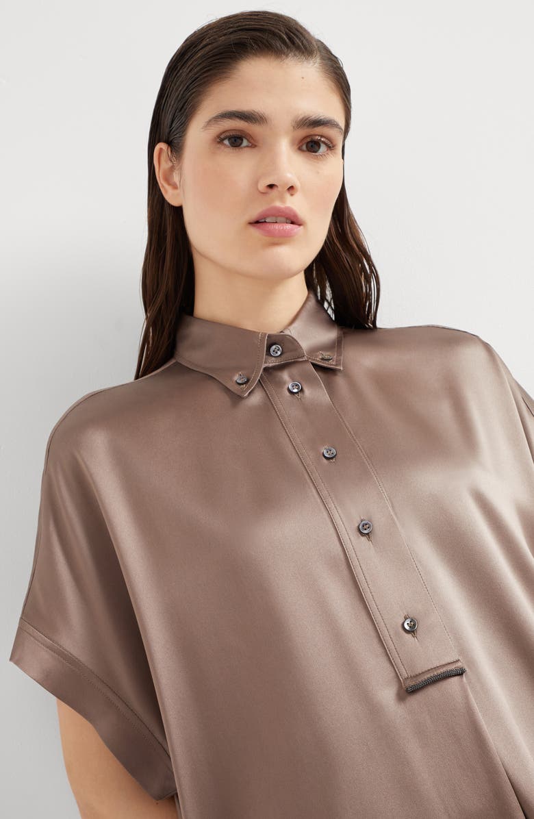 Brunello Cucinelli Satin shirt, Alternate, color, 