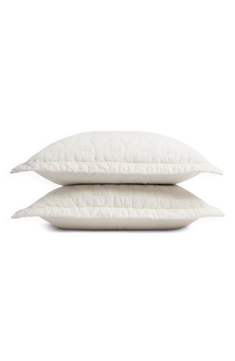 Parachute Soft Stitch Set of 2 Organic Cotton Pillow Shams, Main, color,