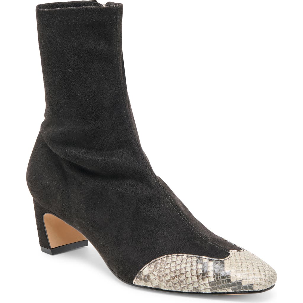 Dolce Vita Anika Block Heel Bootie In Black
