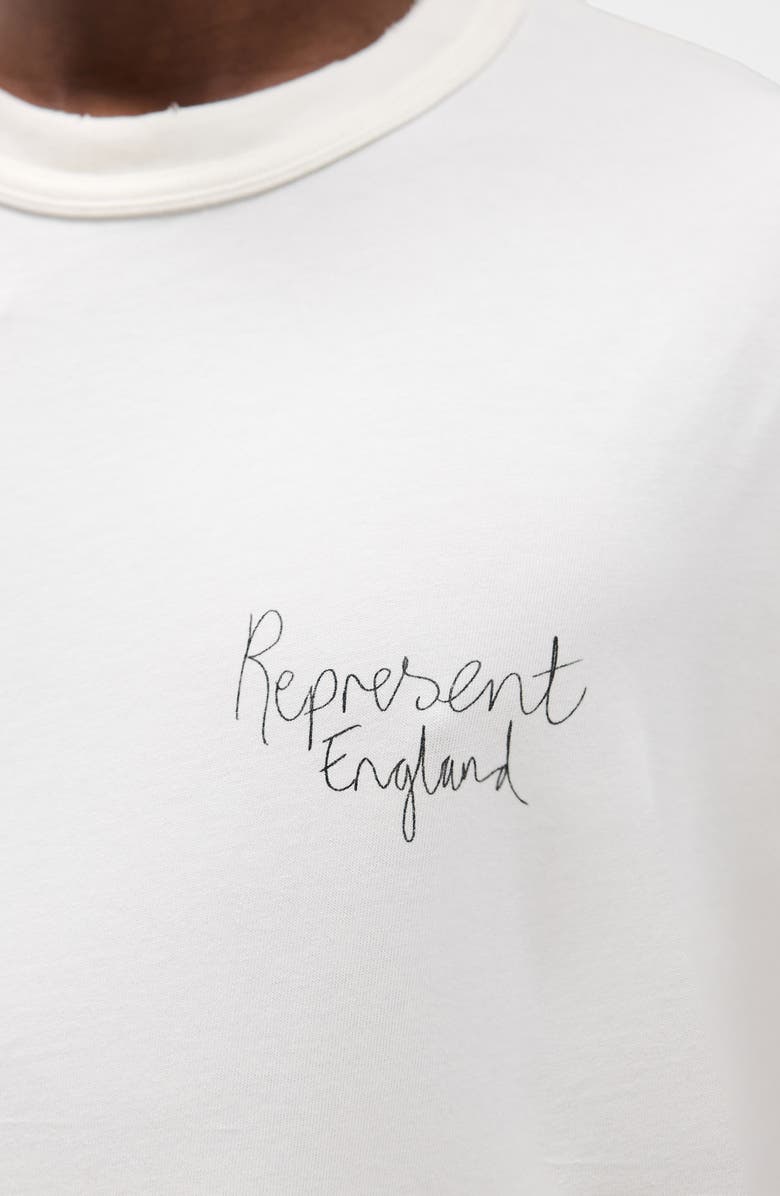 Represent Hand Drawn Thoroughbred Graphic T-Shirt, Alternate, color, Flat White