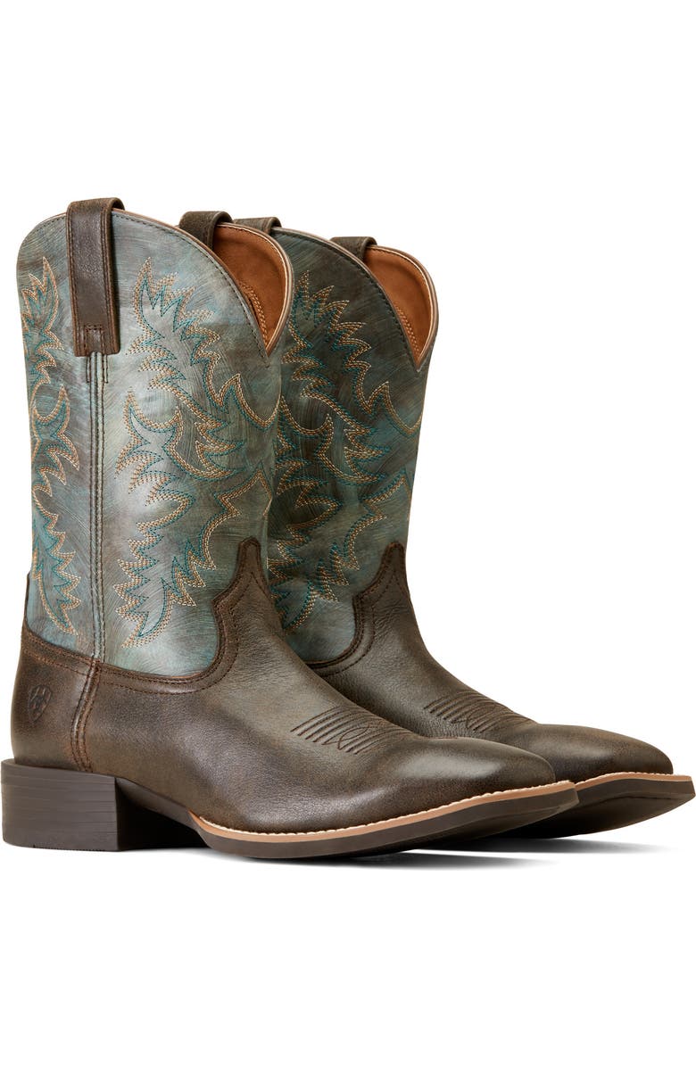 Ariat Sport Latigo Square Toe Roper Heel Boot, Alternate, color,