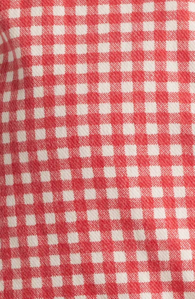 Damson Madder Mari Stretch Cotton Gingham Vest, Alternate, color,