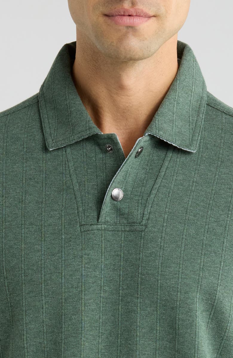 Tommy Bahama New Las Arias Long Sleeve Cotton Blend Polo, Alternate, color, Dark Jade Heather