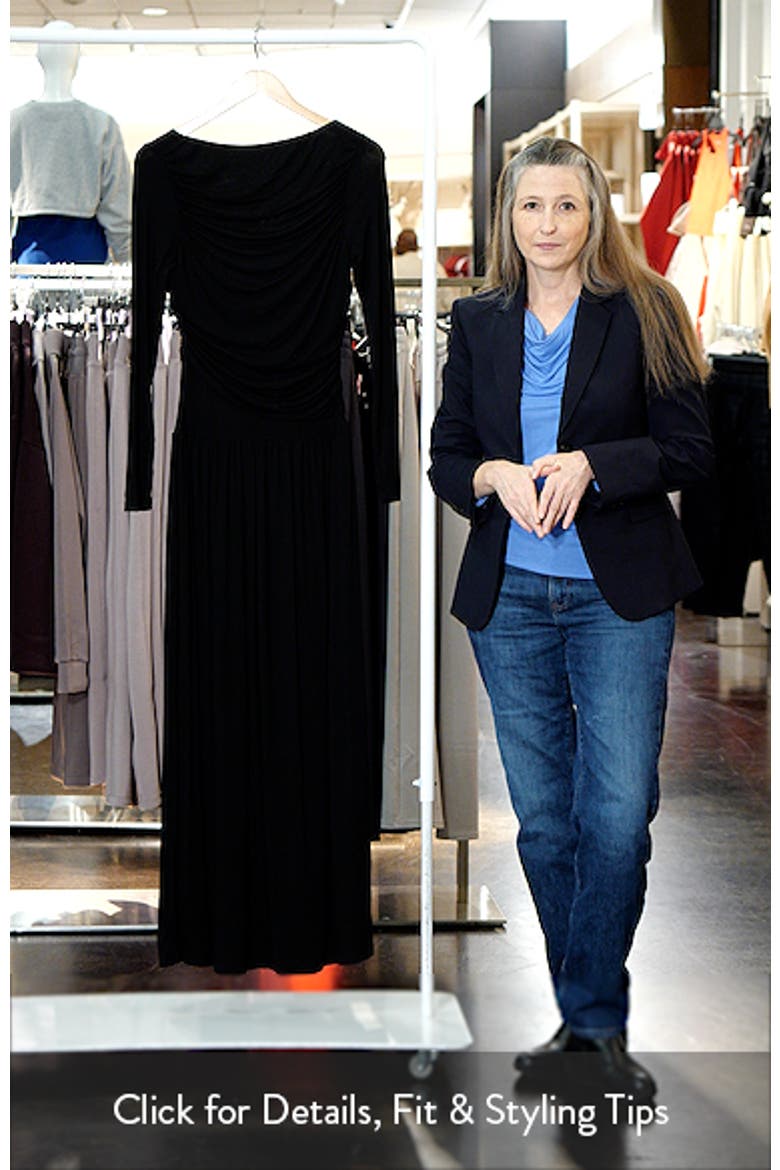 Shirley Cutout Back Long Sleeve Maxi Dress video