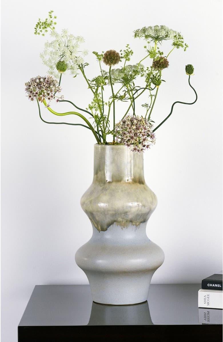 DinaDecor Dunes Blue Vase, Alternate, color, Neutral