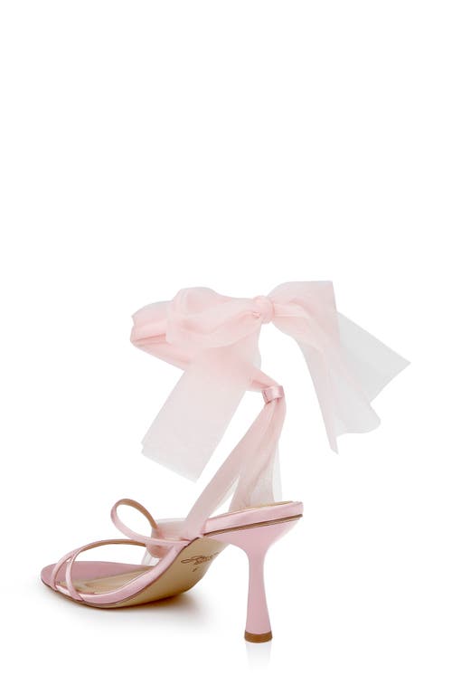 Jewel Badgley Mischka Norris Ankle Wrap Sandal In Pink