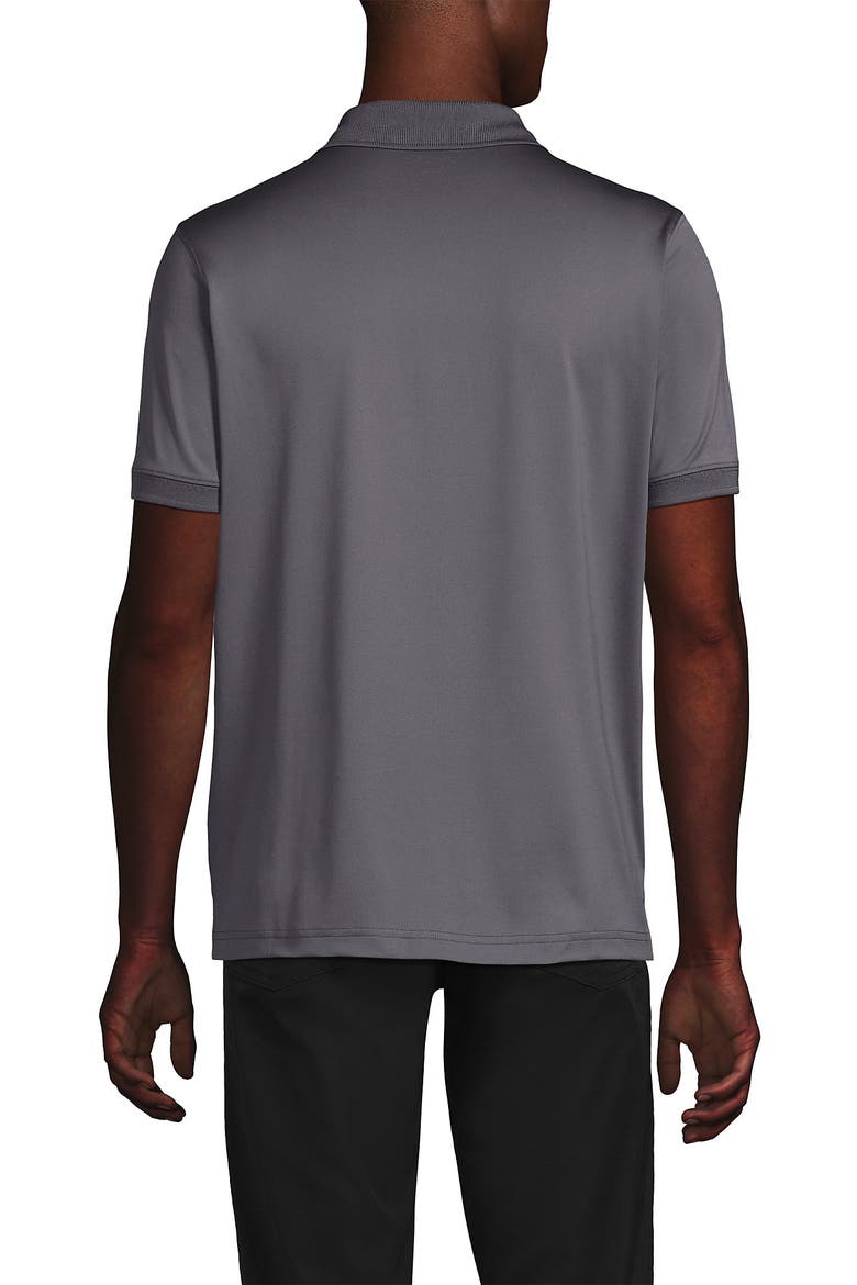 School Uniform Young  Short Sleeve Rapid Dry Polo Shirt, Alternate, color, Arctic Gray