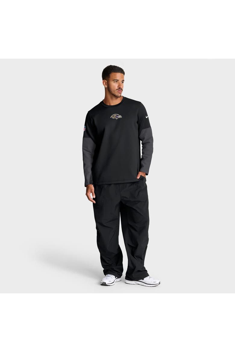 Men's Nike Black Baltimore Ravens Sideline Scripted to Win Performance Long Sleeve T-Shirt, Alternate, color, Black