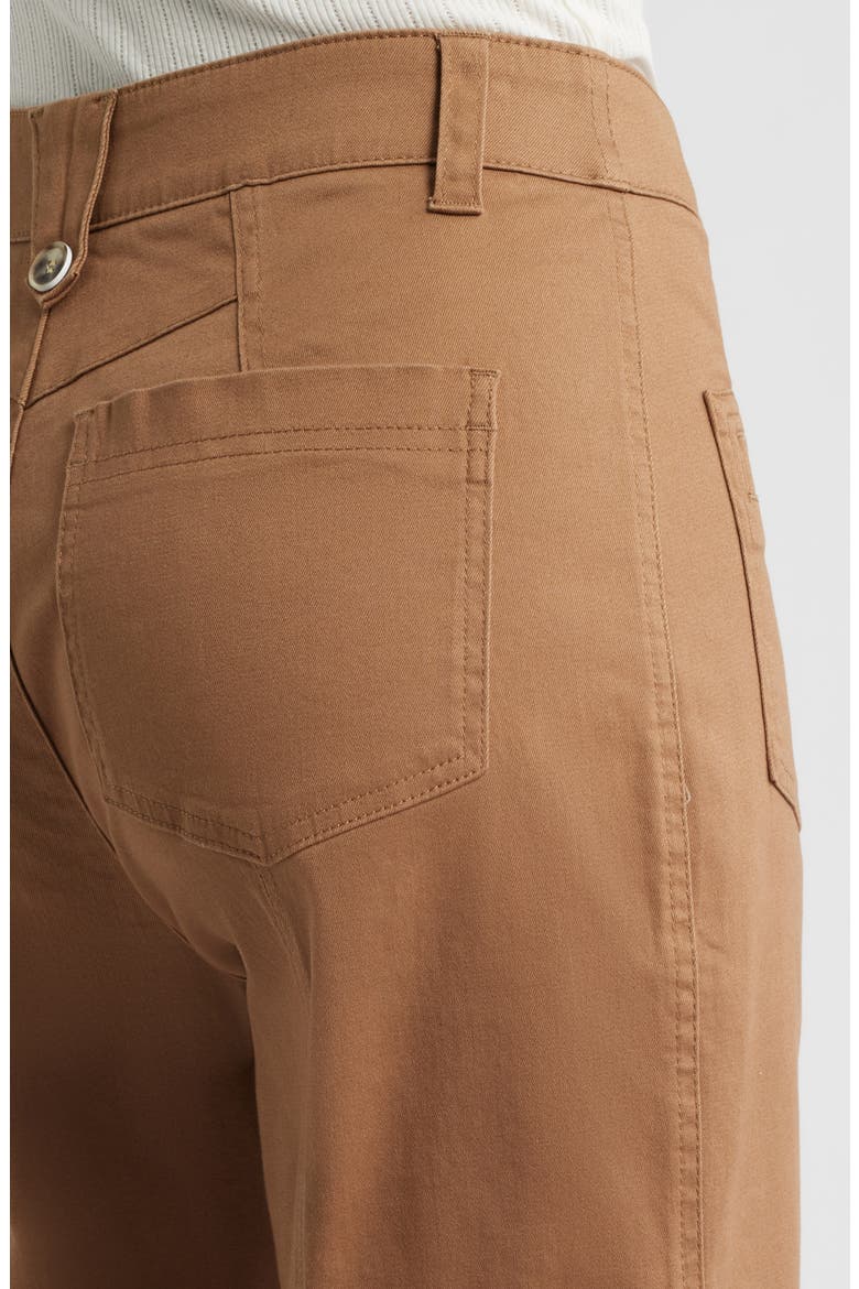 Skyrise Patch Pocket Wide Leg Pants, Alternate, color, CANDIED WALNUT