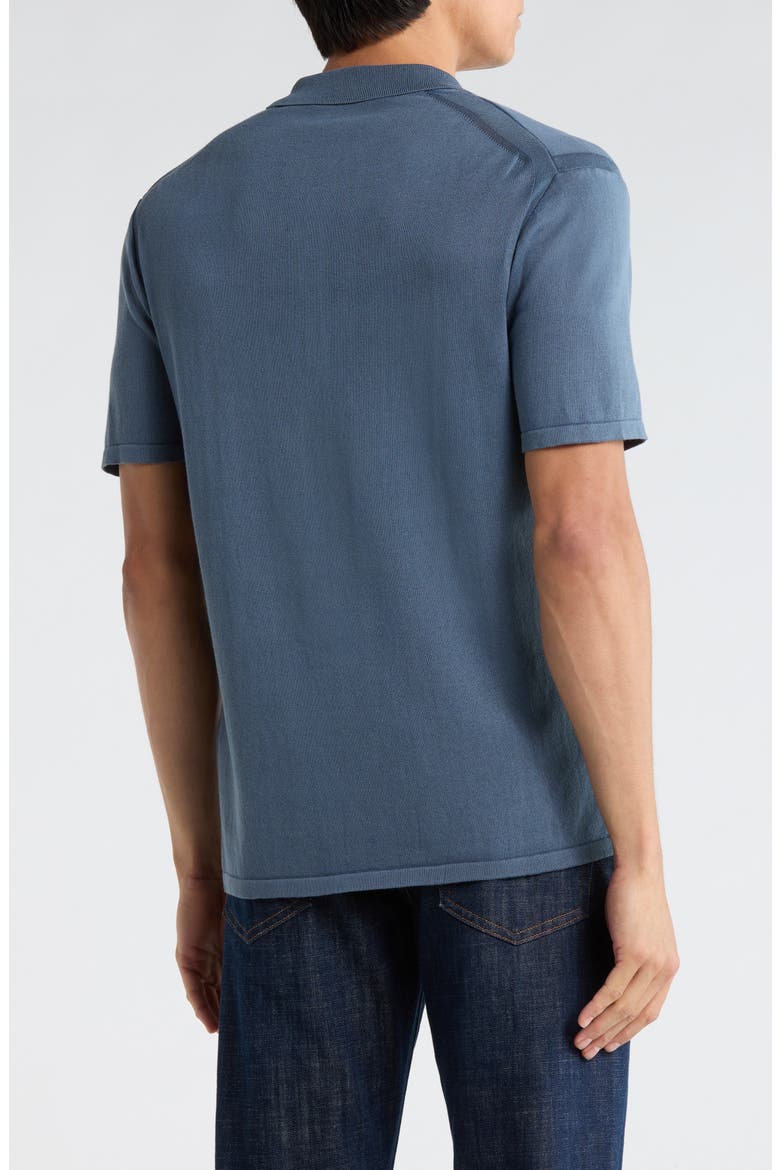 Canon Short Sleeve Polo, Alternate, color, BLUE SMOKE