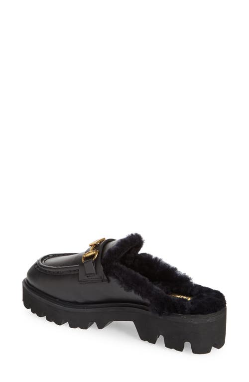 ROBERTO CAVALLI ROBERTO CAVALLI CORTINA FAUX FUR LUG LOAFER MULE