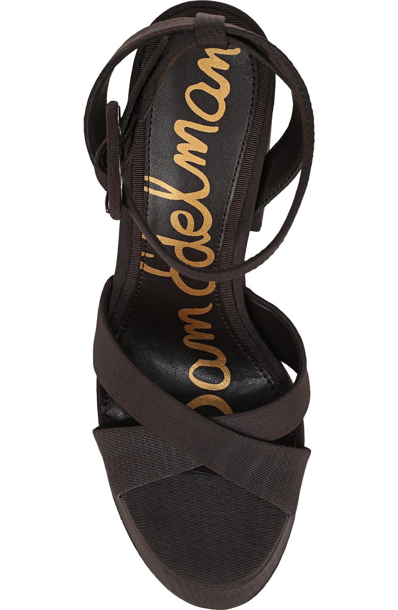 Sam Edelman Savannah Ankle Strap Platform Sandal, Alternate, color, Cocoa