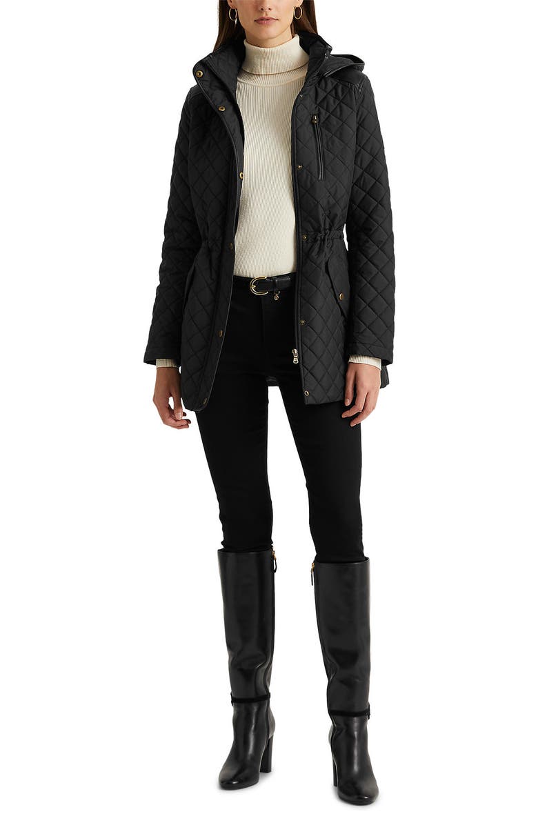 Lauren Ralph Lauren Hooded Quilted Jacket, Alternate, color, 