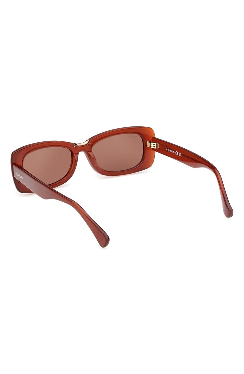 Max Mara 53mm Rectangular Sunglasses, Alternate, color, 