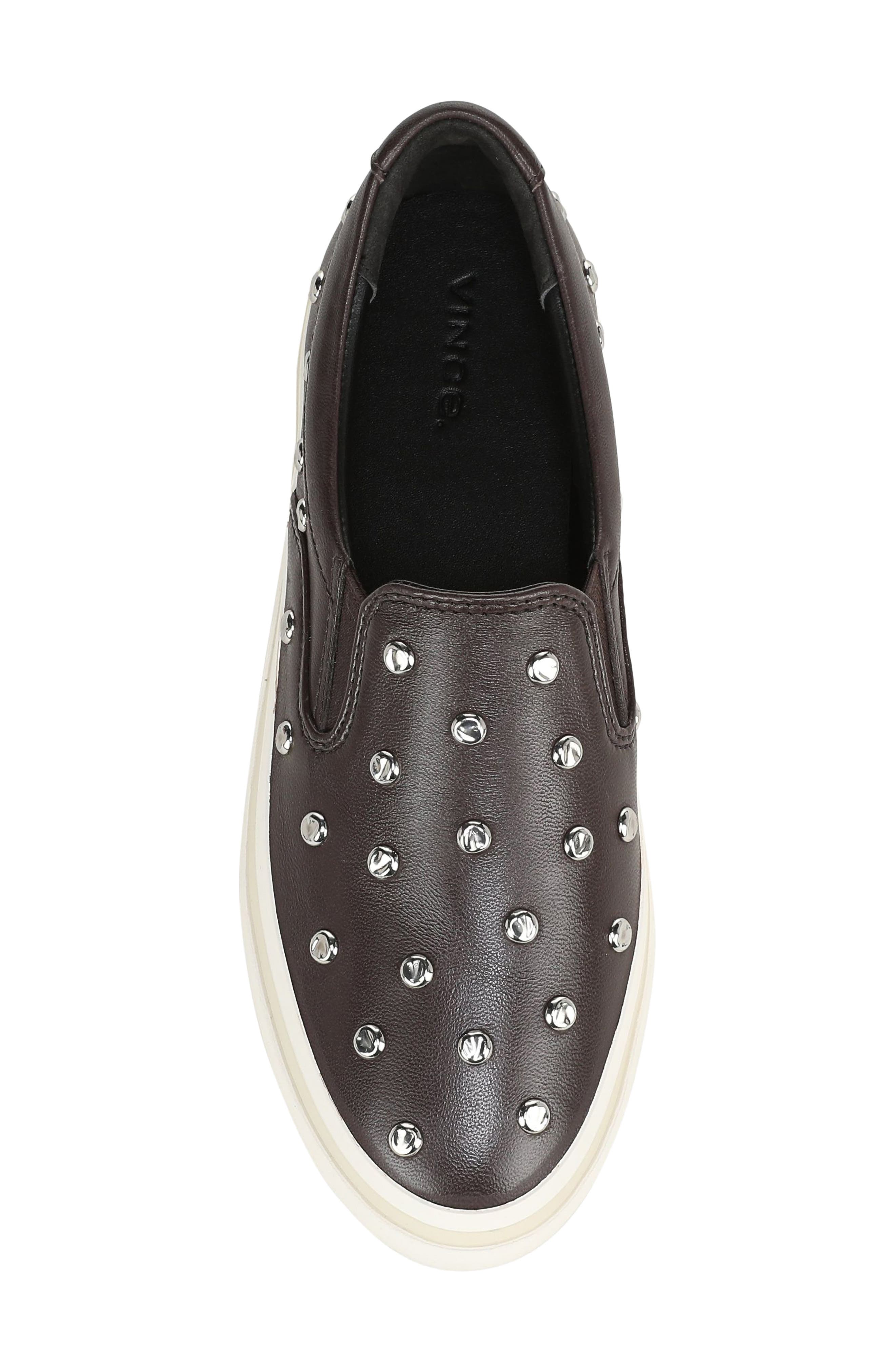 Blair Studded Slip On Sneaker, Alternate, color, DARK GANACHE