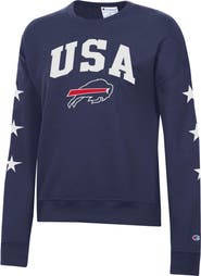 Champion Women's Champion Navy Buffalo Bills Star Spangled Sweatshirt