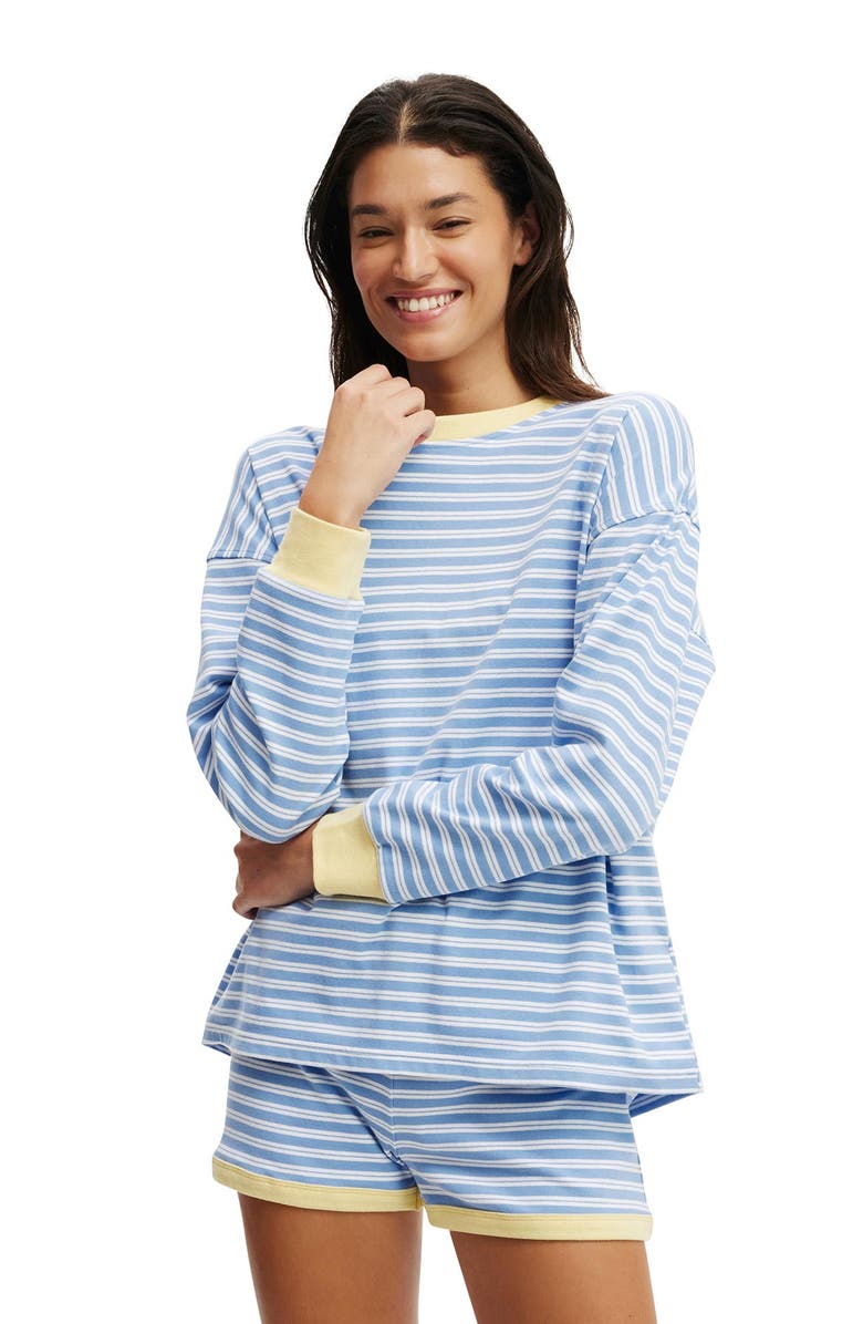 COTTON ON BODY Women's Stripe Lounge Long Sleeve, Main, color,