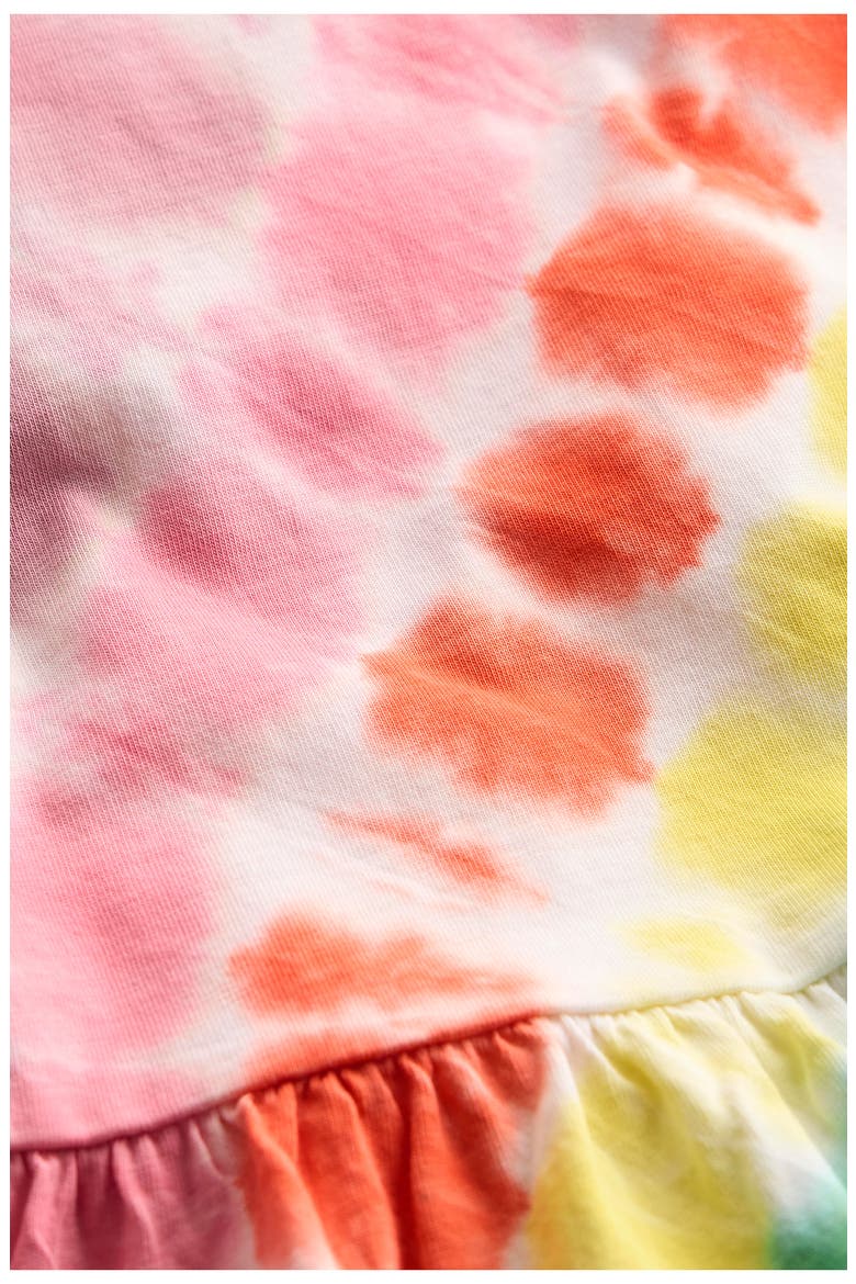 Kids' Tie Dye Cotton Jersey T-Shirt Dress, Alternate, color, PINK TIE DYE