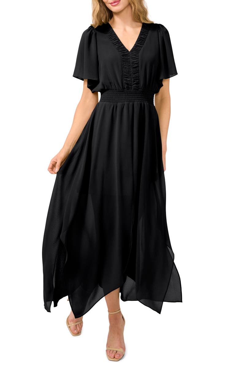 CeCe Handkerchief Hem Maxi Dress, Main, color, 