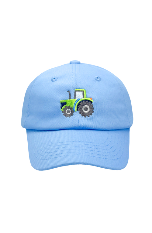 Bits & Bows Tractor Twill Baseball Hat In Blue