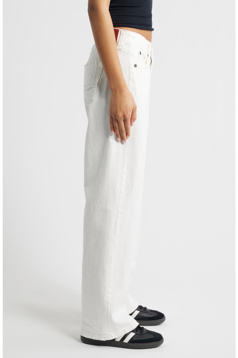 Kayla Aruba Wide Leg Jeans, Alternate, color, WHITE
