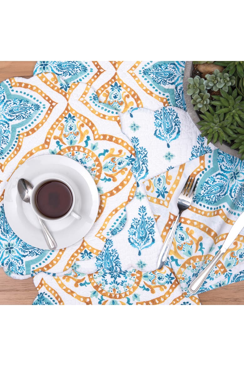 Terrace Medallion Napkin Set of 6, Alternate, color, Blue