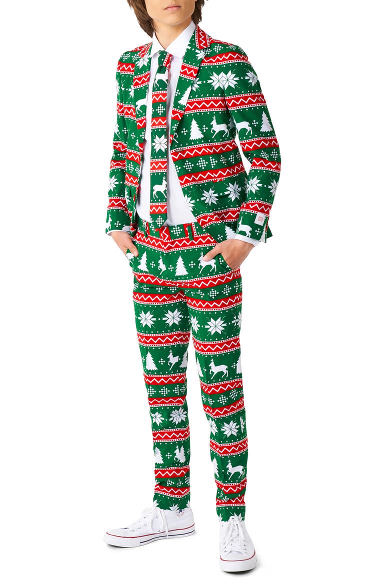 Kids' Festive Suit, Main, color, GREEN