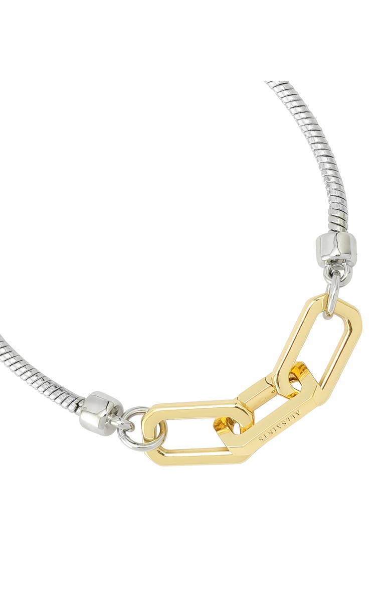 AllSaints Hex Link Snake Chain Bracelet, Alternate, color, 
