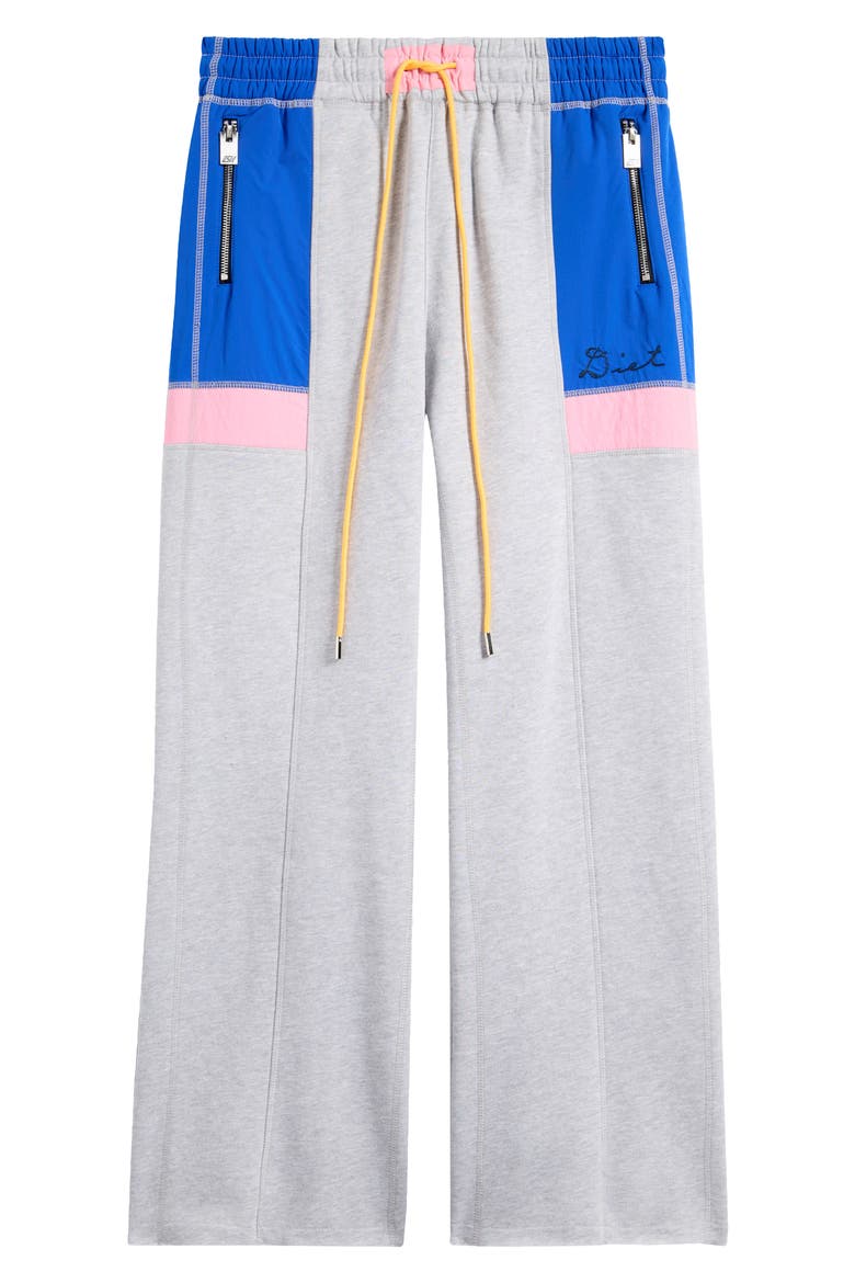Warm Up Racer Pants, Alternate, color, HEATHER GREY