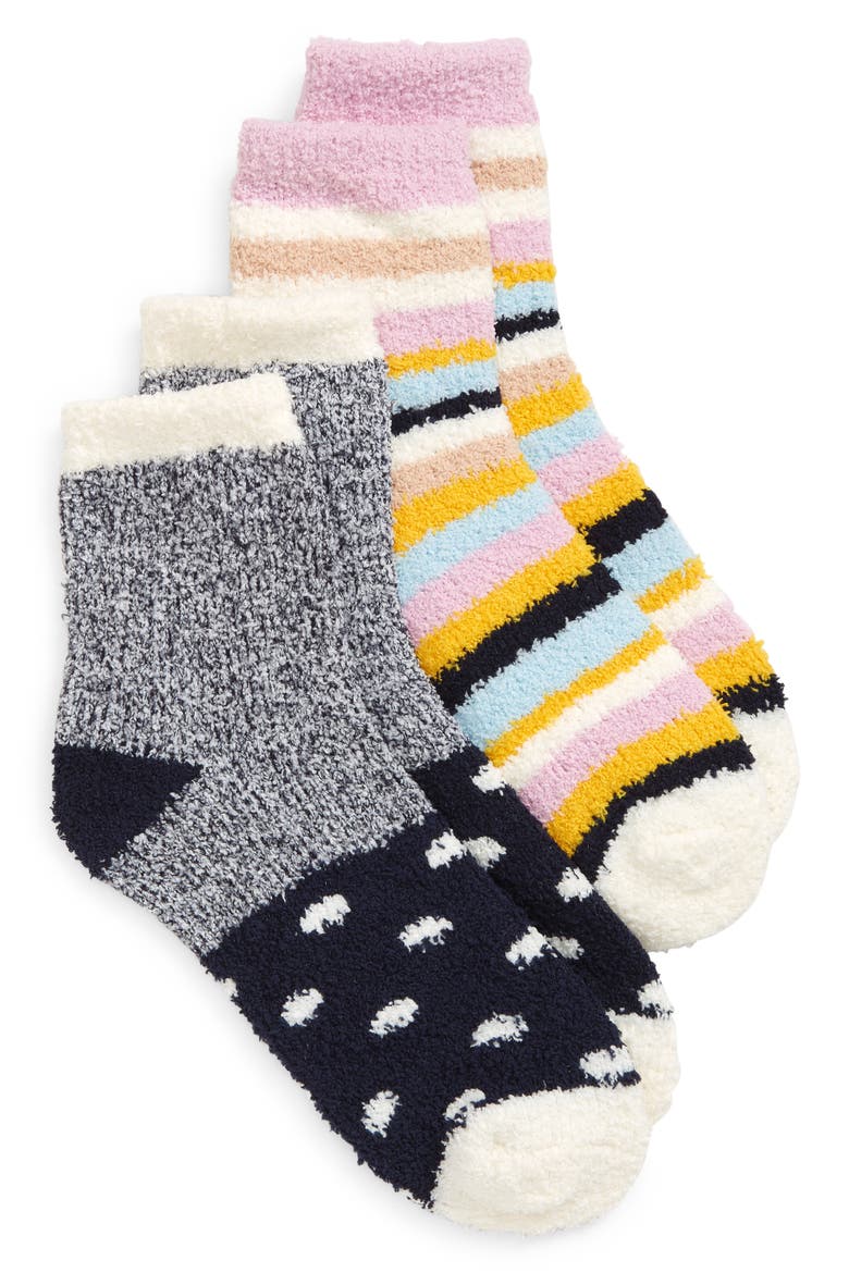 2-Pack Butter Crew Socks, Main, color, NAVY PEACOAT STRIPE MULTI