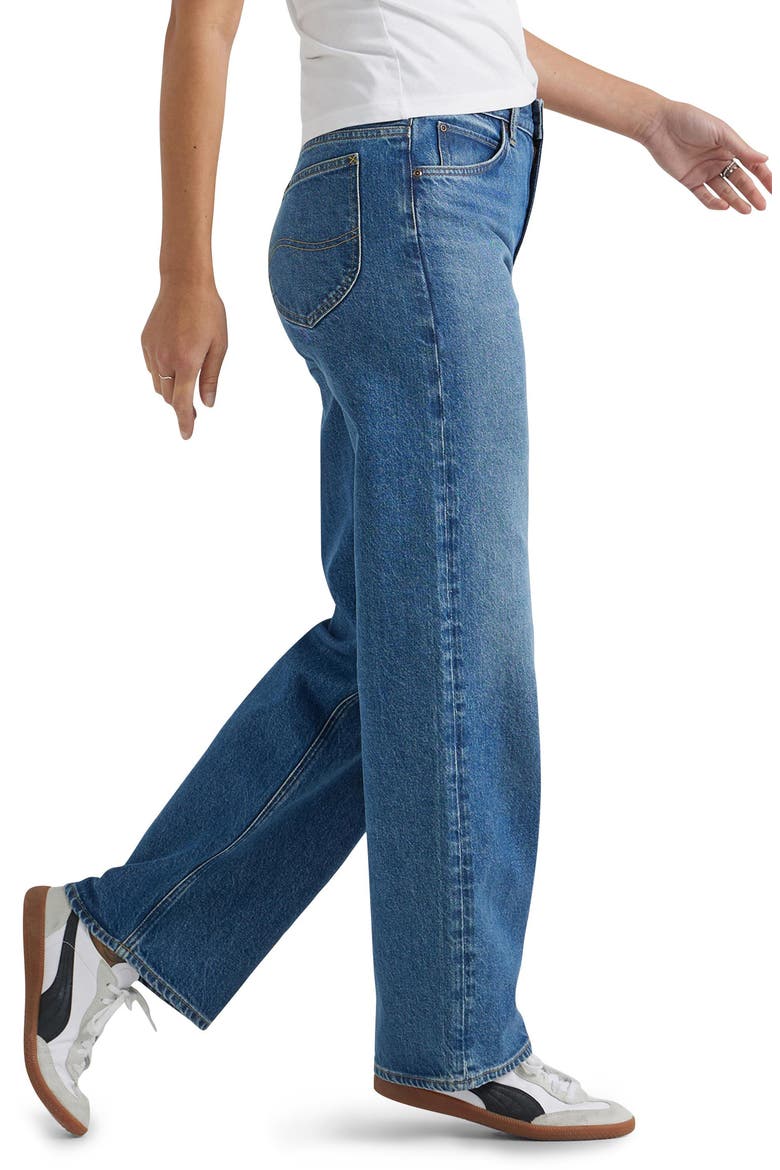 Rider Loose Straight Leg Jeans, Alternate, color, DARKEST DAWN
