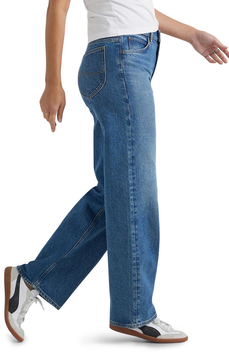 Lee Rider Loose Straight Leg Jeans, Alternate, color, Darkest Dawn