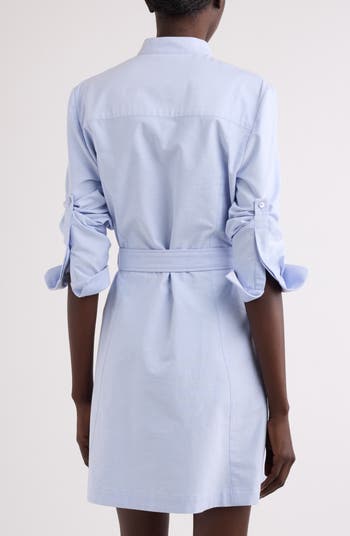 【関税&送料込み】Givenchy Military Dress Givenchy Military Long Sleeve Cotton Oxford Mini Shirtdress