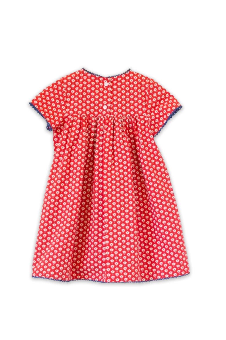 Toddler Amy dress with Lace trim, Alternate, color, Red