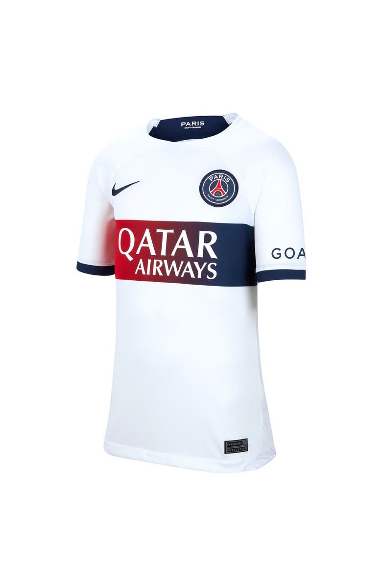 Nike Youth Nike Achraf Hakimi White Paris Saint-Germain 2023/24 Away Stadium Replica Player Jersey, Alternate, color, 