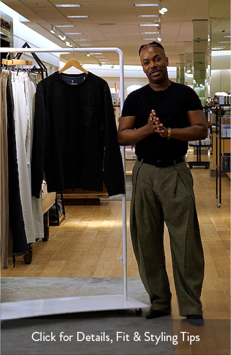 Cascade Faded Cotton Blend French Terry T-Shirt, sales video thumbnail